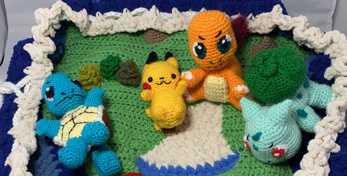 Crochet baby gift